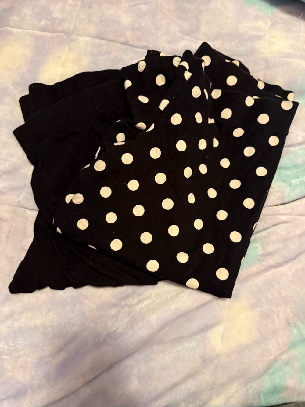 torrid Black Capri Pants with White Polka Dots & Solid Black Capris
